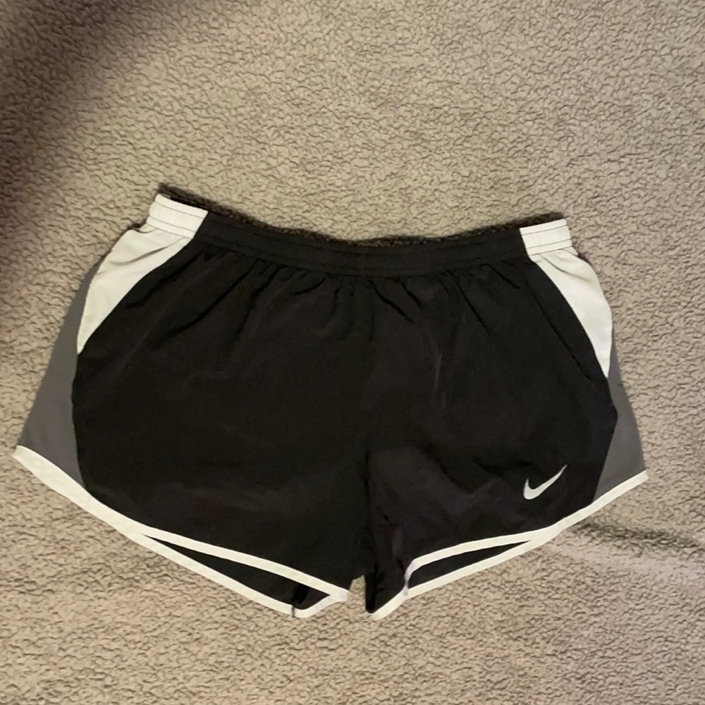 Nike, Medium, Black and White athletic shorts